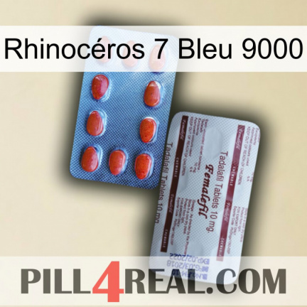 Rhinocéros 7 Bleu 9000 36